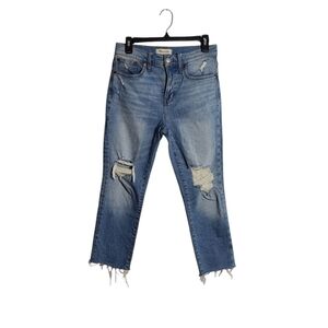 MADEWELL The perfect Vintage High Rise Straight Leg Distressed Size 26P